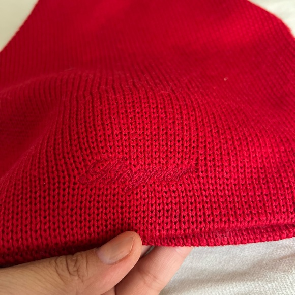 BOGNER Hat Red - cream roll -Keep your Head Toasty Warm!! - Picture 6 of 6